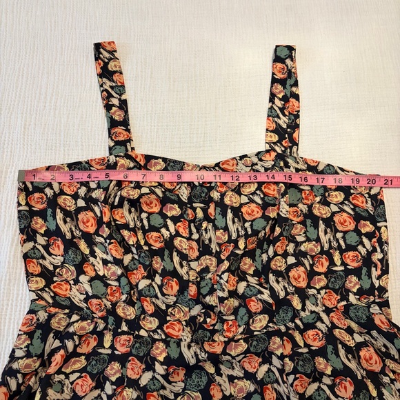 Forever 21 Floral Pocket dress Sz 1x 14 16 - Picture 8 of 12